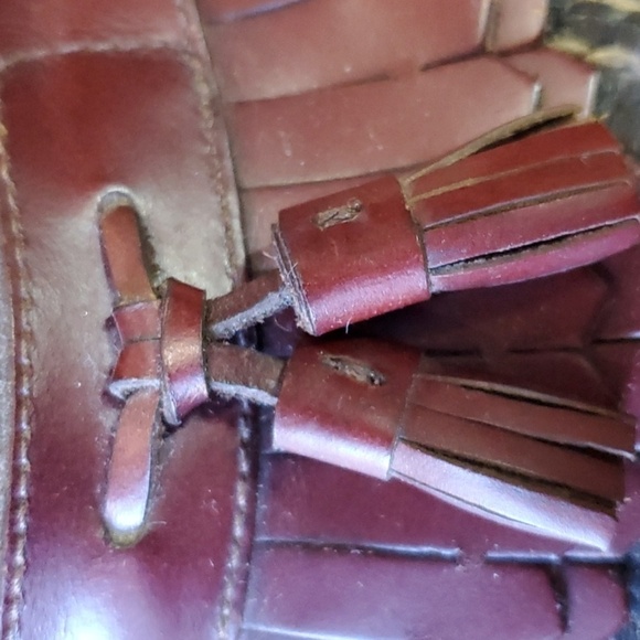 HS TRASK two tone loafer with tassel size 10.5 - Picture 10 of 10